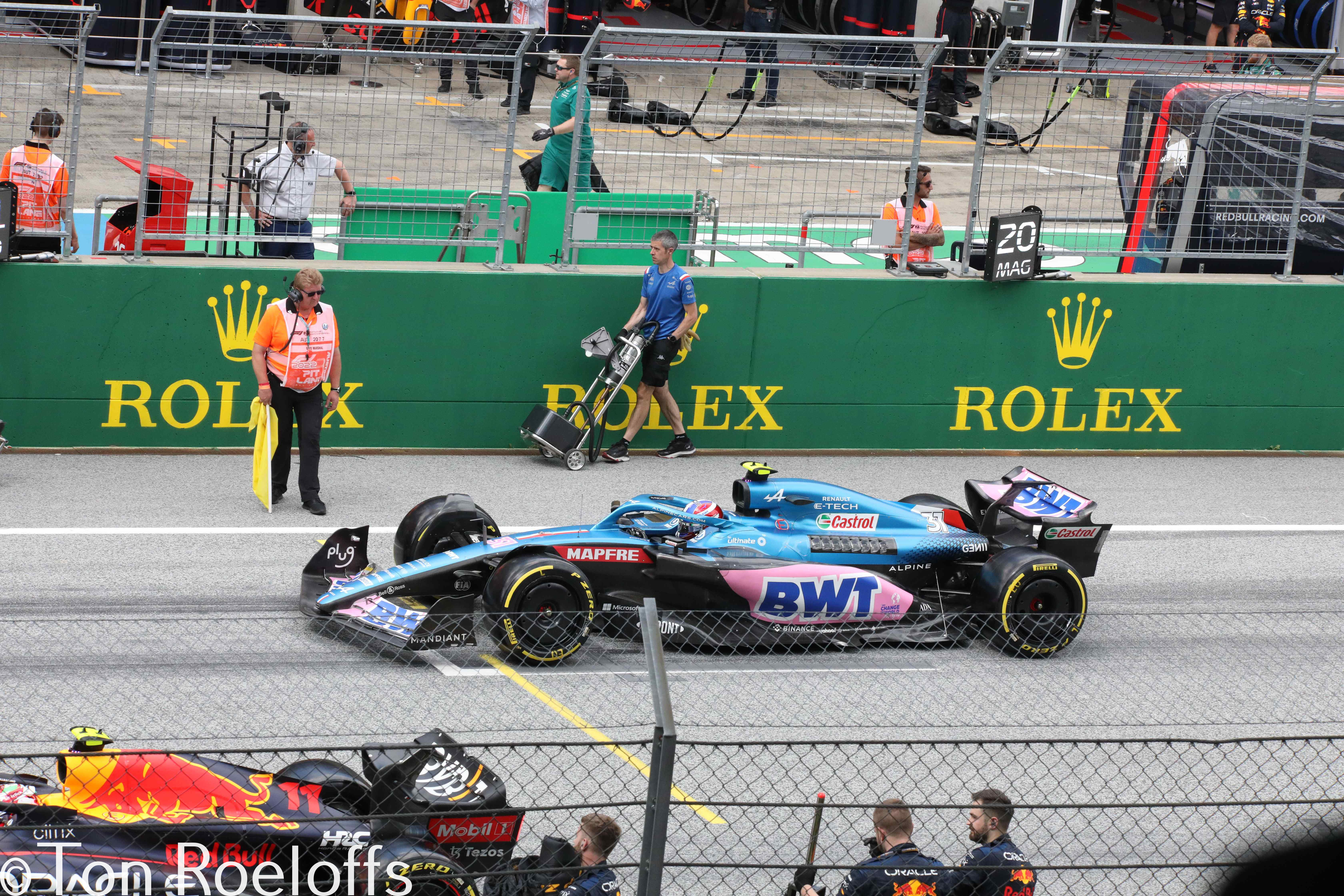 Verstappen pitbox